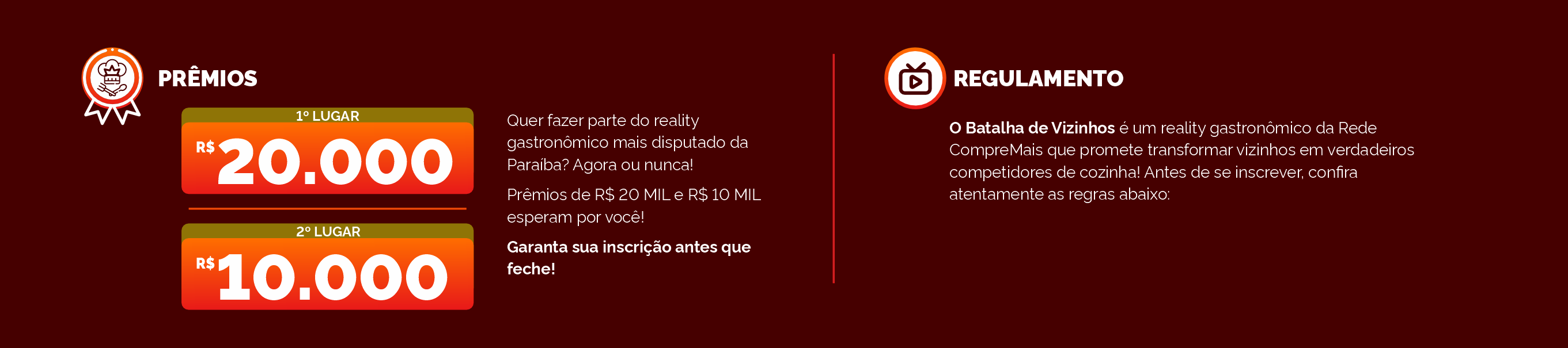 Banner Premiação